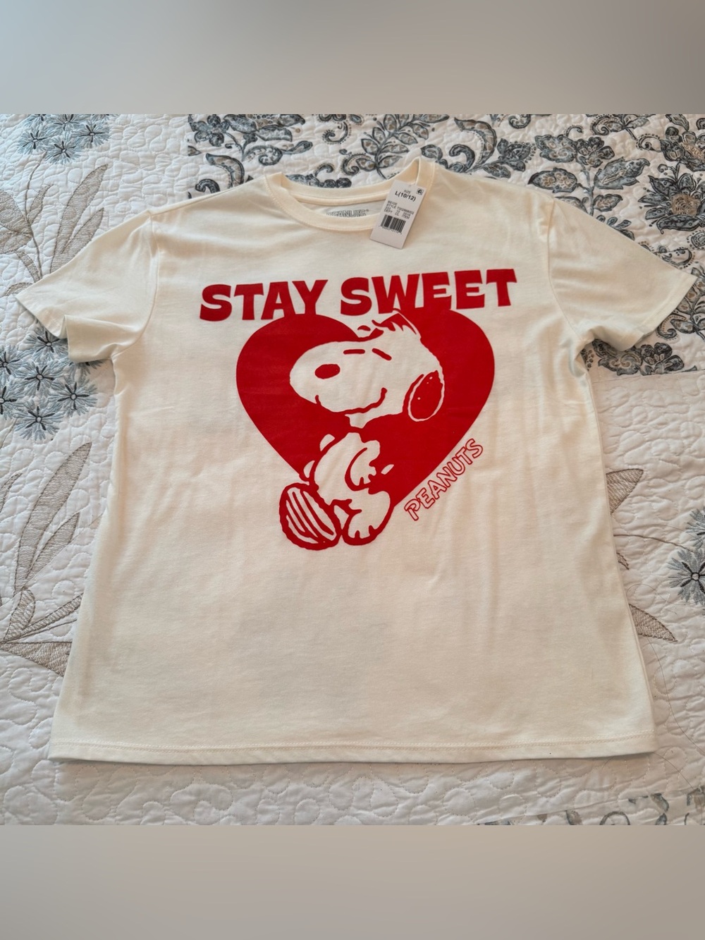 Peanuts graphic T-shirt top size large